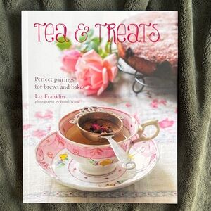 Tea & Treats Cookbook — Pink Floral Cover